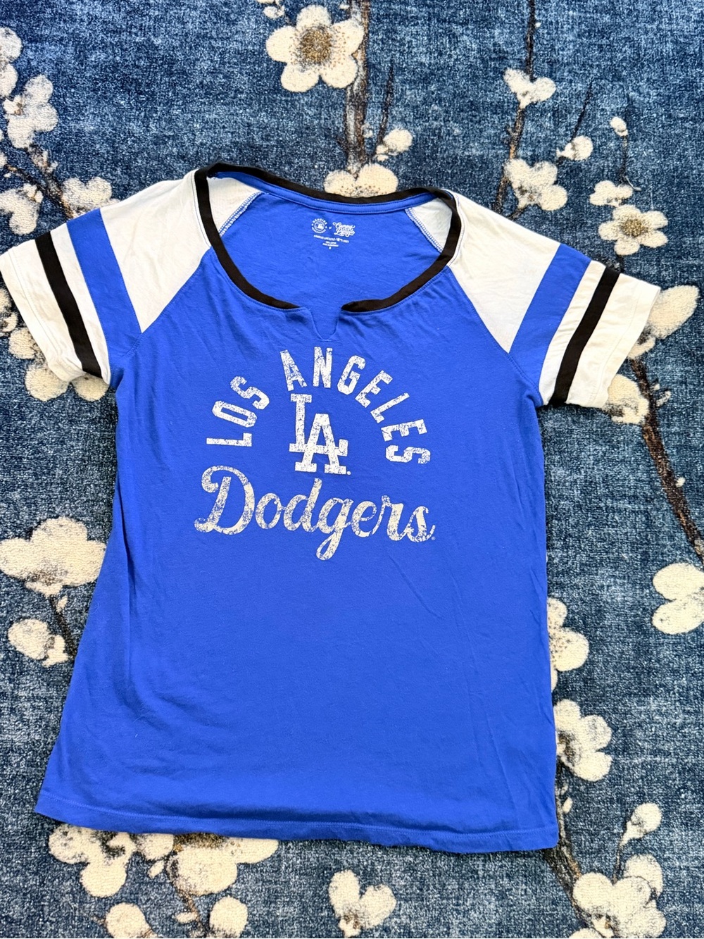 Los Angeles Dodgers Women's Blue Contrast Sleeve Camisole